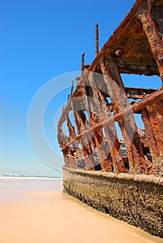 Ship Wreck on a Beach