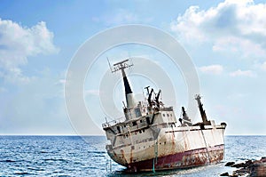 Ship wreck in Cyprus