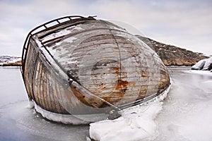 Ship-wreck in ice