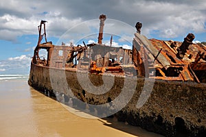 Ship Wreck of the Maheno on Fraser Island photo