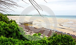 Ship wreck in Mozambique coastline