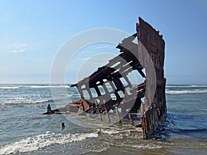 The Ship Wreck of the Peter Iredale