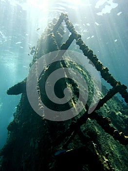 Ship wreck underwater