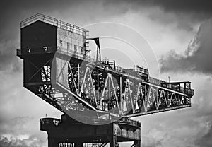 Shipbuilding Crane In Glasgow photo