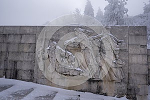 Shipka Monument of The Liberty in Bulgaria at winter
