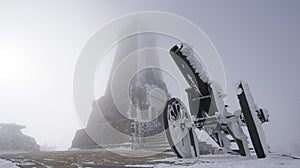 Shipka Monument of The Liberty in Bulgaria at winter