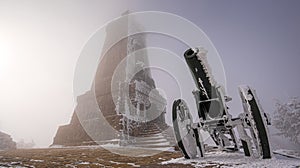 Shipka Monument of The Liberty in Bulgaria at winter