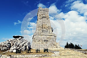 Shipka Monument Peak Lion Liberty Bulgaria National Holiday