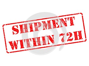 Shipment within 72h on Red Rubber Stamp.