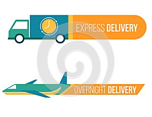 Shipment and delivery stickers