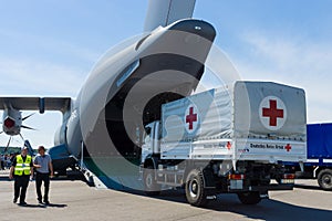 Shipment of humanitarian aid of the German Red Cross