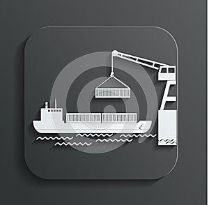 Shipment icon vector