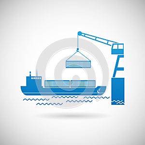 Shipmentl Symbol Shipping Icon Design Template Vector Illustration