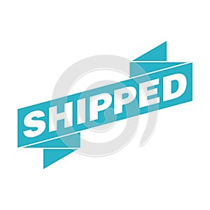 Shipped Letter Rubber Stamp Vector Design Template