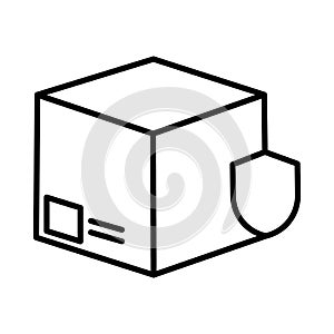 shipping, box, location pin, world, location, parcel delivery icon