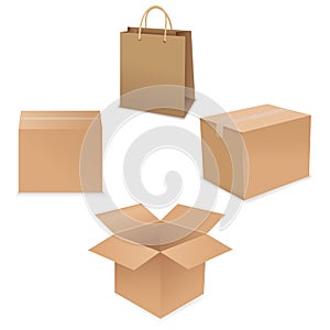 Shipping Box. Vector