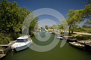 Shipping canal in Nin