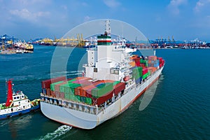 Shipping cargo container service business transportation import export International by the sea