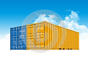 Shipping Cargo Containers for Logistics and Transportation