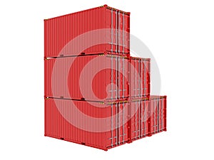 Shipping Container isolated