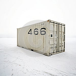 Shipping container isolated on a transparent background