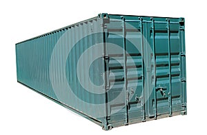 Shipping container isolated on white