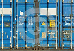 Shipping Container Texture Detail and closeup photo