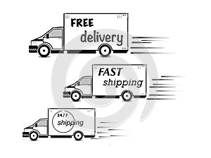 Shipping and delivery, super quality abstract business poster