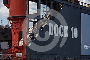 Shipping Dock 10 Hamburg harbor