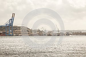 Shipping  dockyard in malta