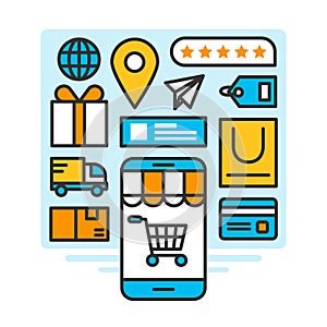 Shipping ecommerce business on mobile