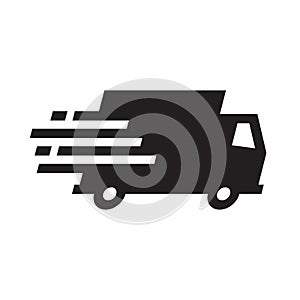 Shipping fast delivery truck icon symbol