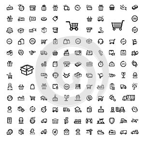 Shipping icon set