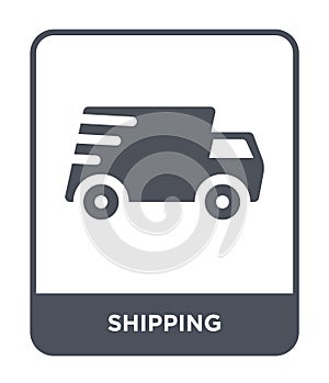 shipping icon in trendy design style. shipping icon isolated on white background. shipping vector icon simple and modern flat