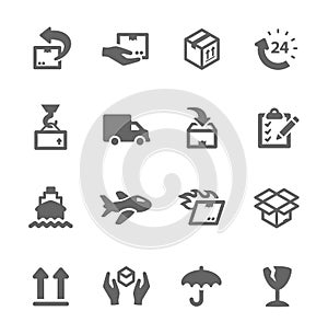 Shipping icons