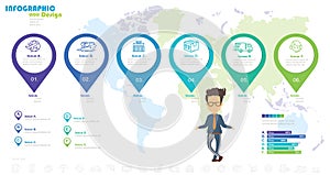 Shipping, Logistic and Delivery Related Process Infographic Design stock illustration Infographic, Data