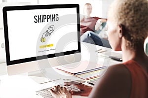 Shipping Logistics Cargo Freight Manufacturing Concept