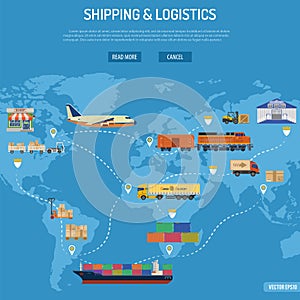 Shipping and Logistics Concept