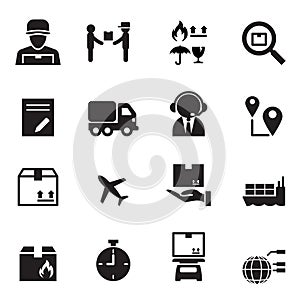 Shipping & Logistics icons set