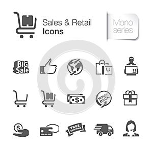 Shipping & logistics related icons.