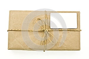 Shipping package sent through the mail