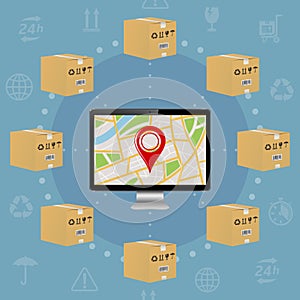 Shipping parcel tracking order design