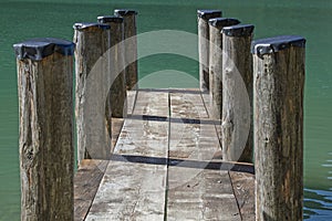 Shipping pier at Lake Heiterwang in Tyrol