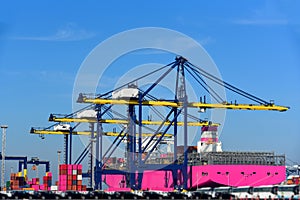 Shipping terminal and shipyard, business transportation.