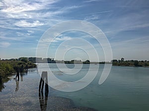 shipping trough a canal