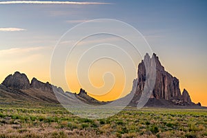 Shiprock, New Mexico, USA at the Shiprock rock formation