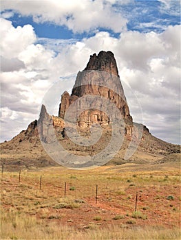 Shiprock Volcanic Peak in New Mexico