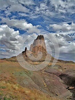 Shiprock Volcanic Peak in New Mexico