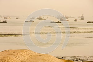 Ships in the Bay of Luanda