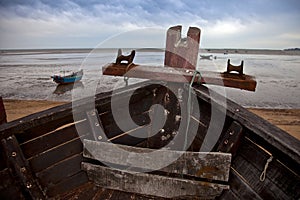 Ships on beach